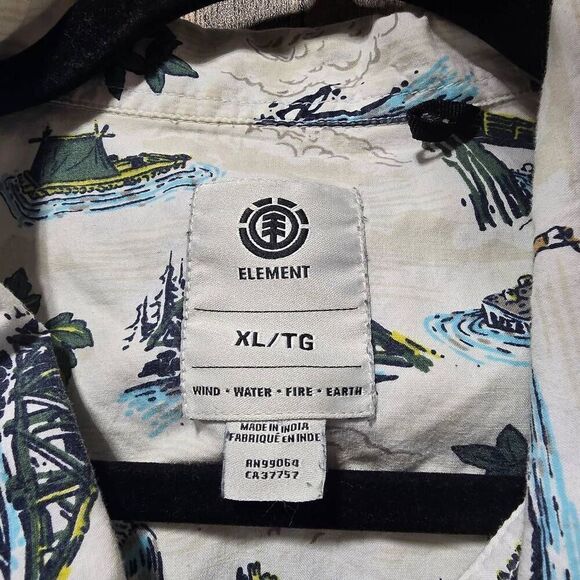 Element Wendel Tropical Print Button Down Shirt - Picture 5 of 6